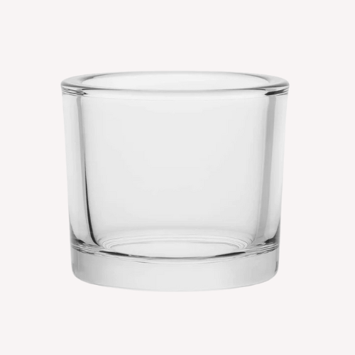 Kerzenglas Rund Transparent